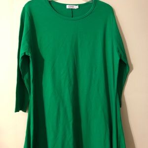 Kelly Green Tunic Top